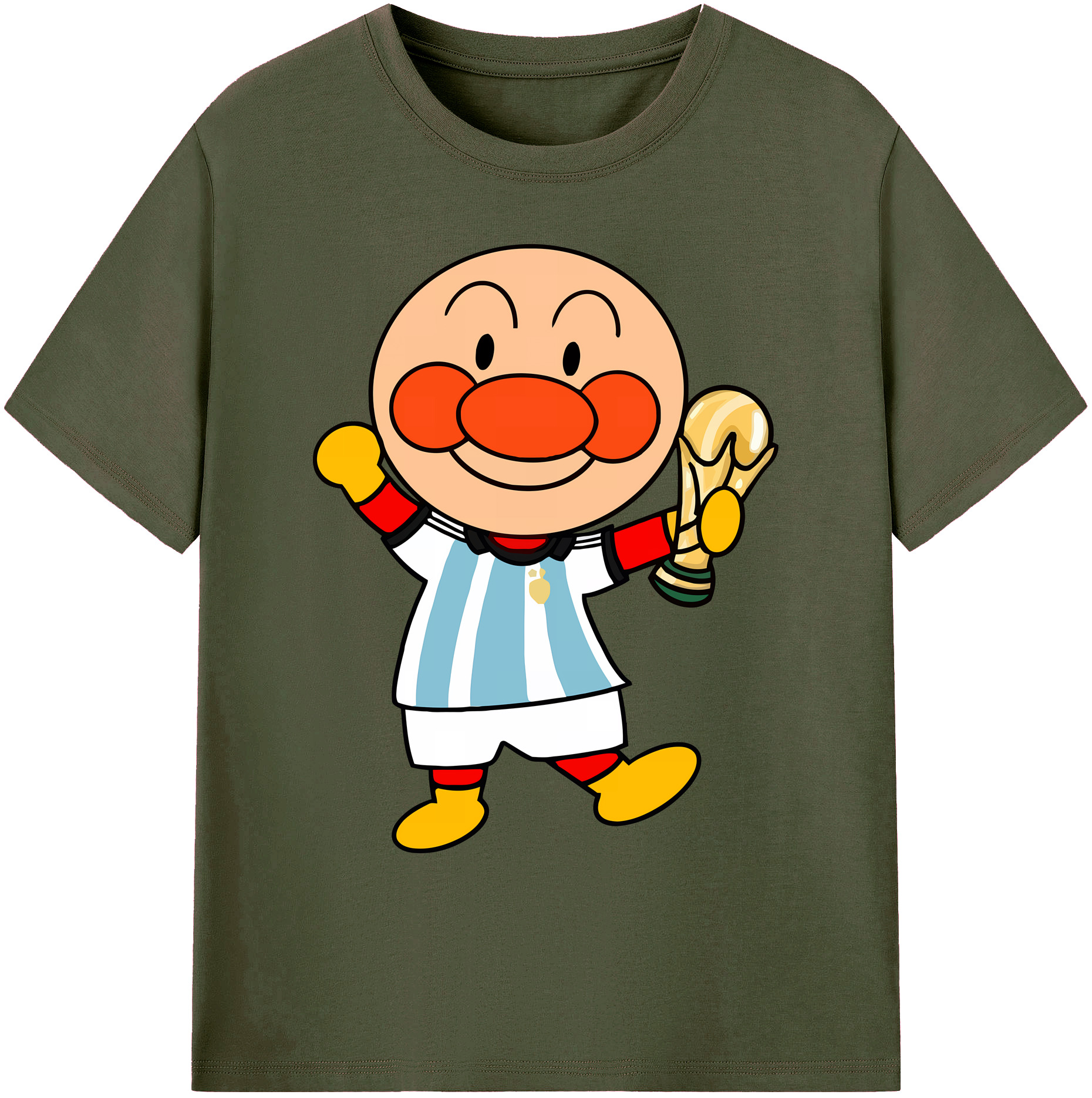 （画像用） アンパンマン Anpanman 綿100％ メンズ半袖Tシャツ｜肌触りやわらか＆通気性